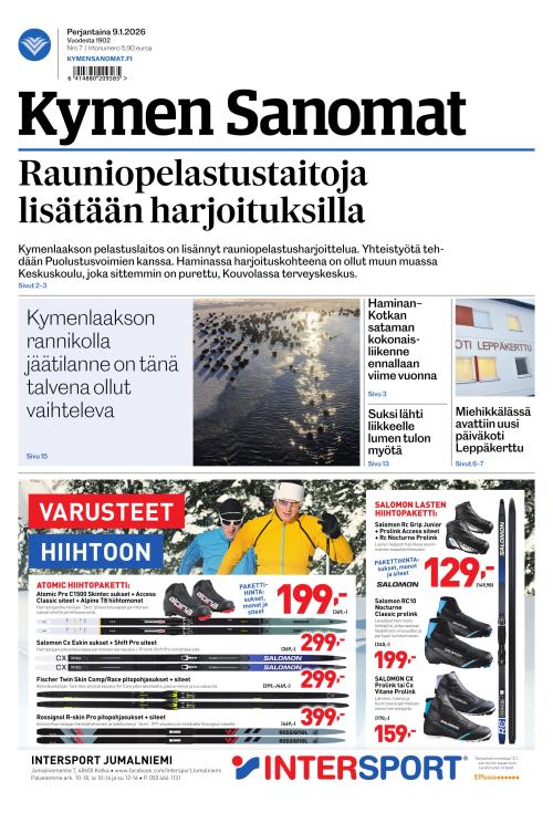 Kymen Sanomat 9.1.2026