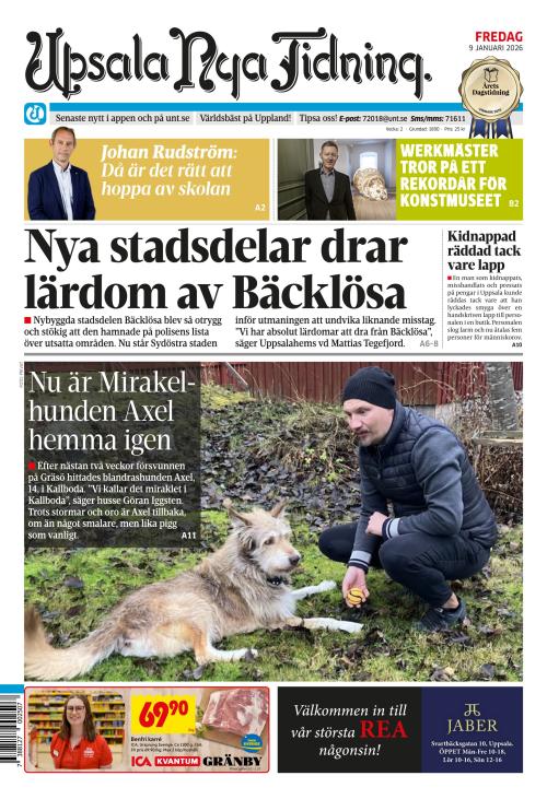 Upsala Nya Tidning 9.1.2026