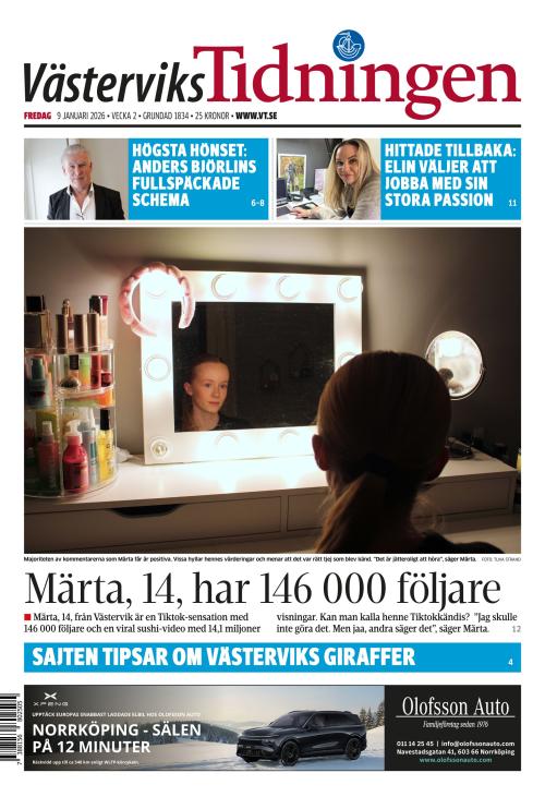 Västerviks-Tidningen 9.1.2026