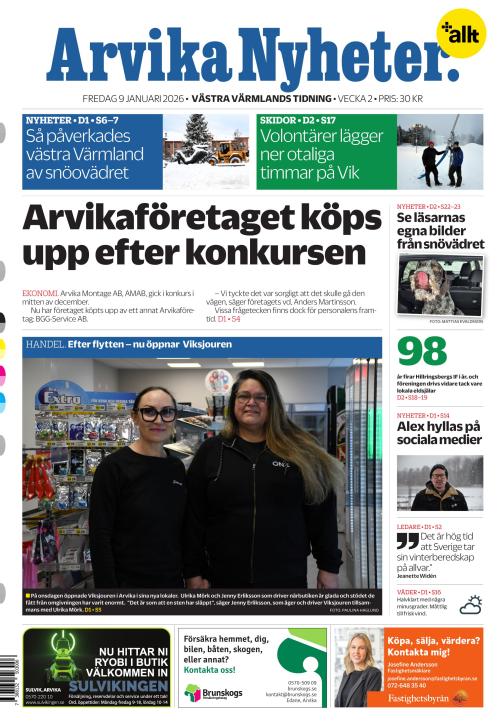 Arvika Nyheter 9.1.2026