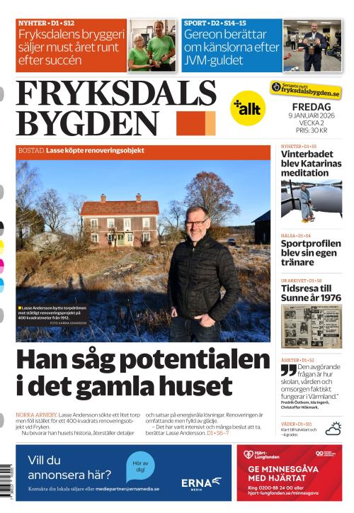 Fryksdals-Bygden 9.1.2026