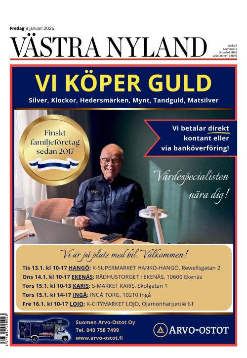 Västra Nyland 9.1.2026