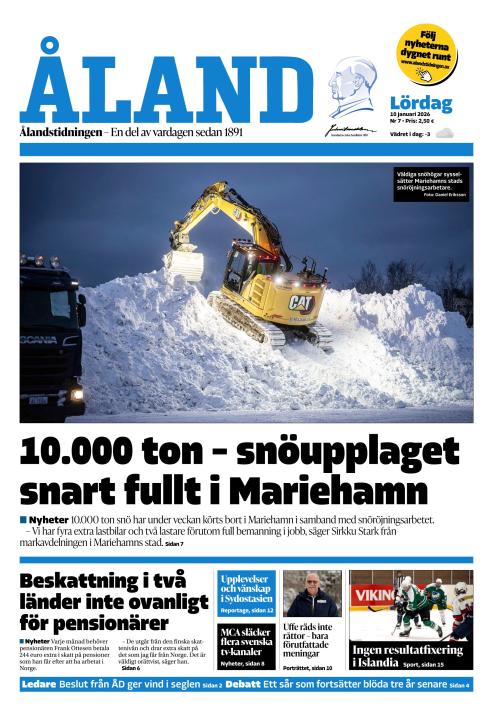 Ålandstidningen 10.1.2026