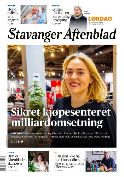 Stavanger Aftenblad 10.1.2026