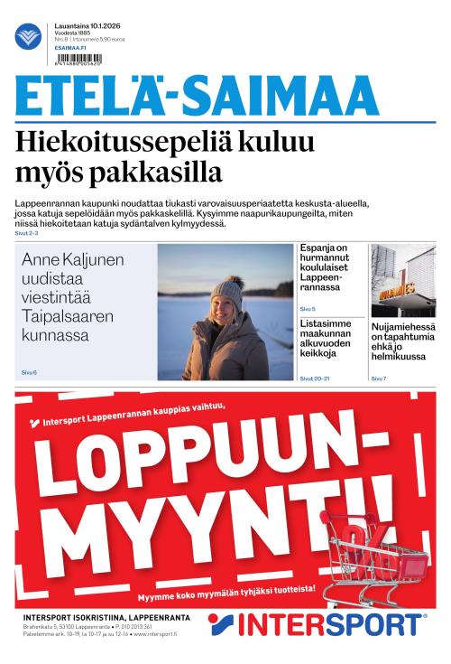 Etelä-Saimaa 10.1.2026