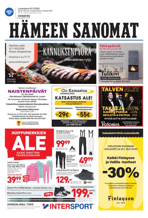 Hämeen Sanomat 10.1.2026