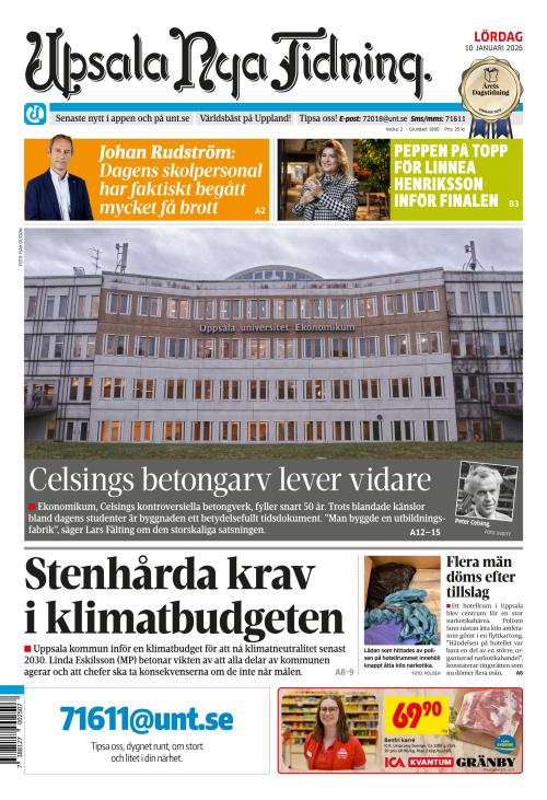 Upsala Nya Tidning 10.1.2026
