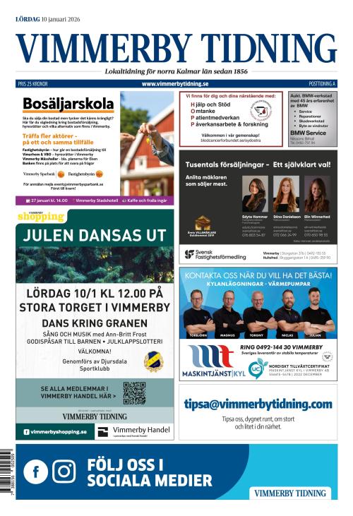 Vimmerby Tidning / Kinda-Posten 10.1.2026
