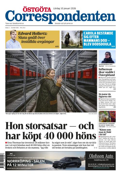 Östgöta Correspondenten 10.1.2026