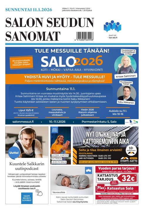 Salon Seudun Sanomat 11.1.2026