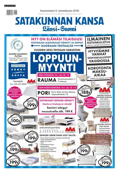Satakunnan Kansa Länsi-Suomi 11.1.2026
