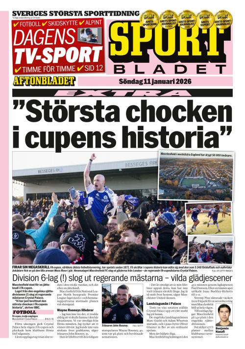 Aftonbladet Sportbladet 11.1.2026