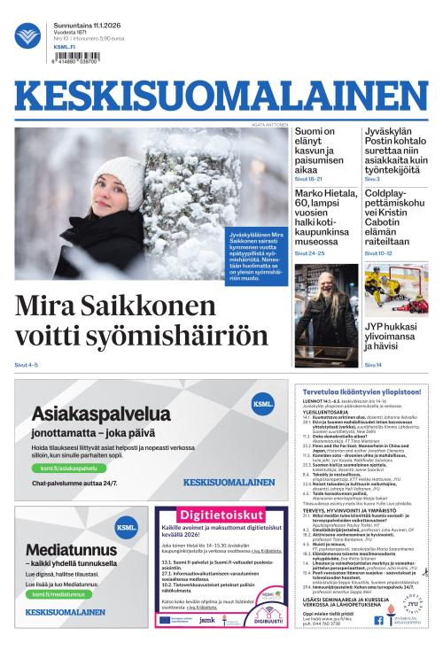 Keskisuomalainen 11.1.2026