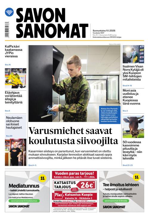 Savon Sanomat 11.1.2026