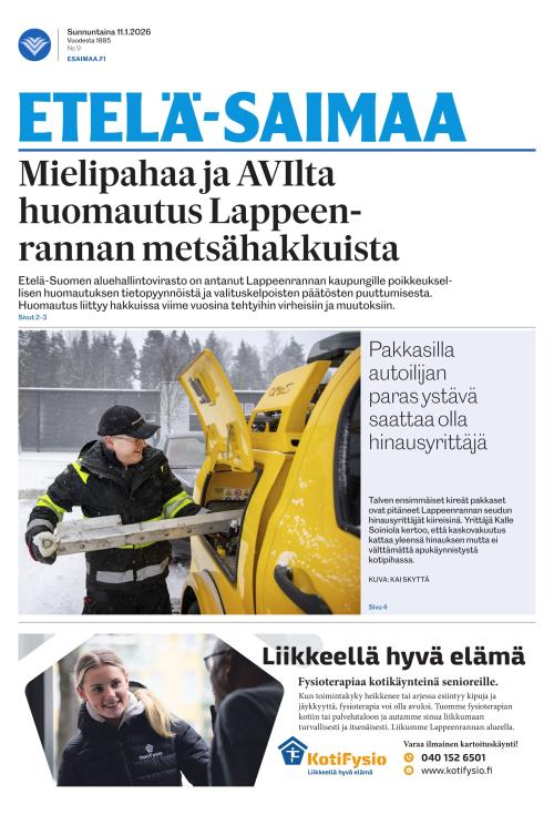 Etelä-Saimaa 11.1.2026
