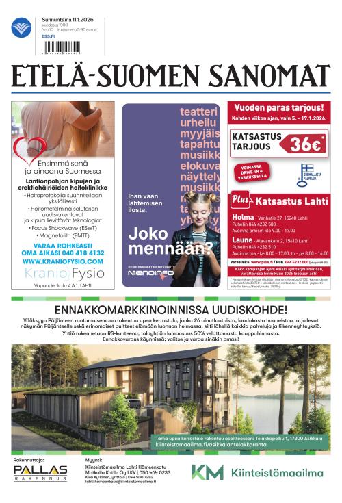 Etelä-Suomen Sanomat 11.1.2026