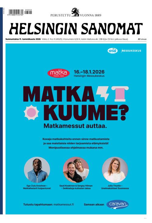 Helsingin Sanomat 11.1.2026