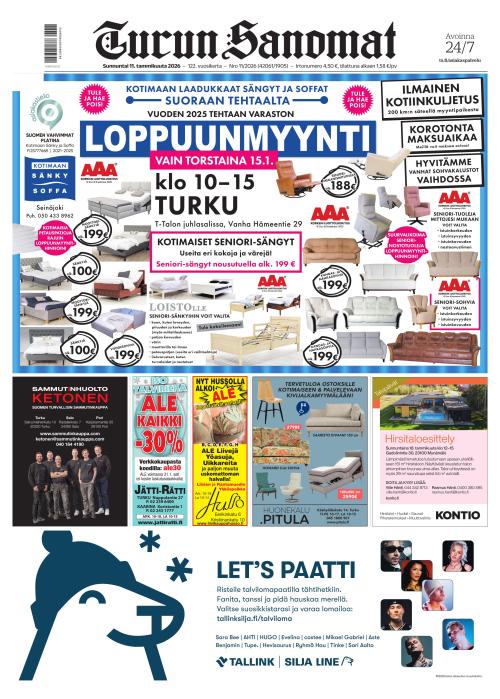 Turun Sanomat 11.1.2026