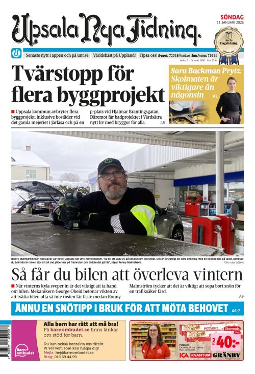 Upsala Nya Tidning 11.1.2026