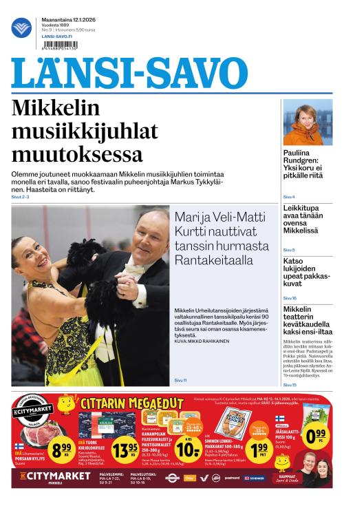 Länsi-Savo 12.1.2026