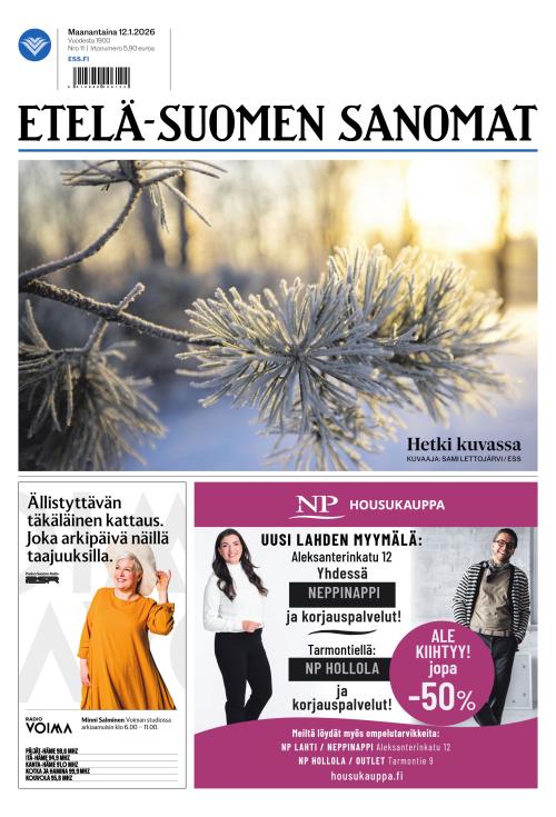 Etelä-Suomen Sanomat 12.1.2026