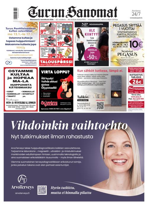 Turun Sanomat 12.1.2026