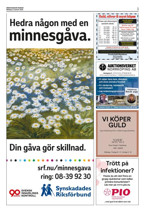 Södermanlands Nyheter 12.1.2026