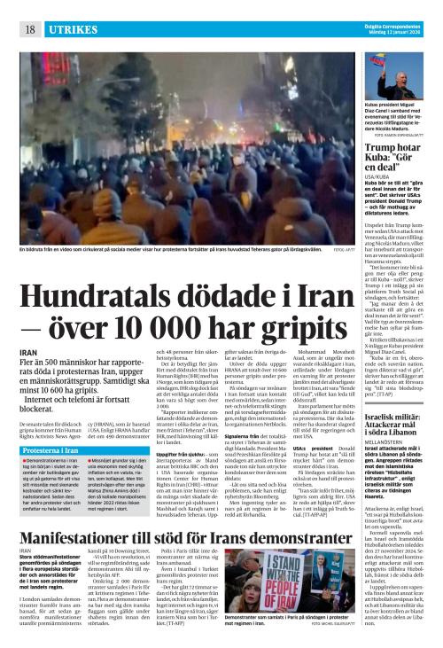 Östgöta Correspondenten 12.1.2026