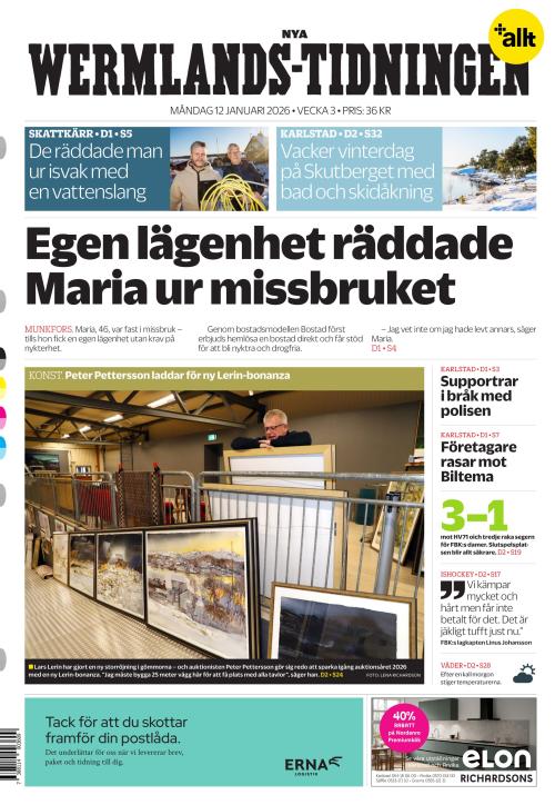 Nya Wermlands-Tidningen 12.1.2026
