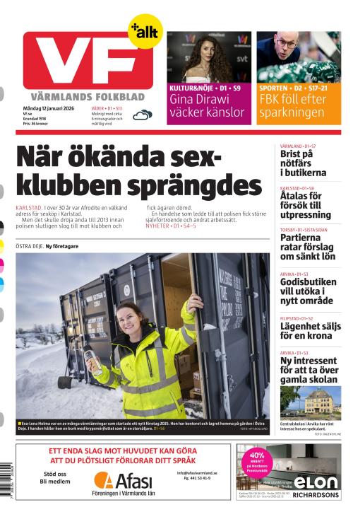 Värmlands Folkblad 12.1.2026