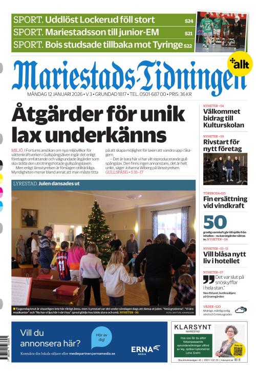 Mariestads-Tidningen 12.1.2026