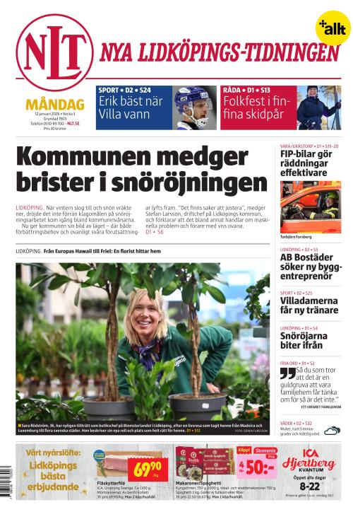 Nya Lidköpings-Tidningen 12.1.2026