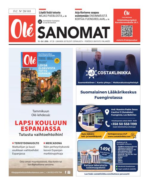 Olé Sanomat (Suomalainen Espanjassa-lehti) 28/2026