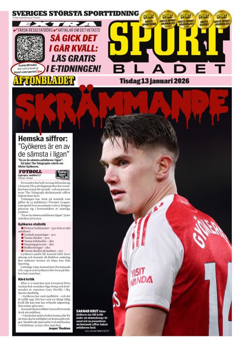 Aftonbladet Sportbladet 13.1.2026