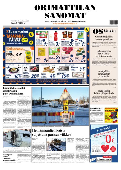 Orimattilan Sanomat 13.1.2026