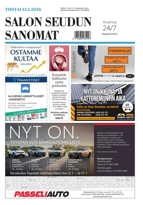 Salon Seudun Sanomat 13.1.2026