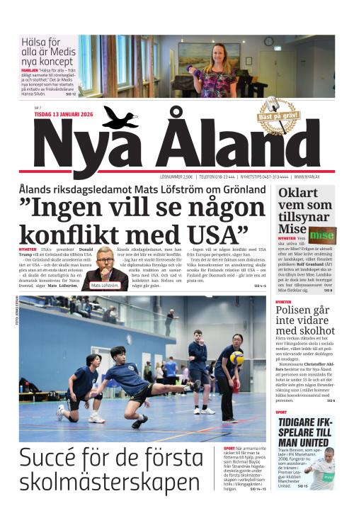 Nya Åland 13.1.2026