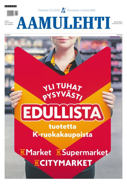 Aamulehti 13.1.2026