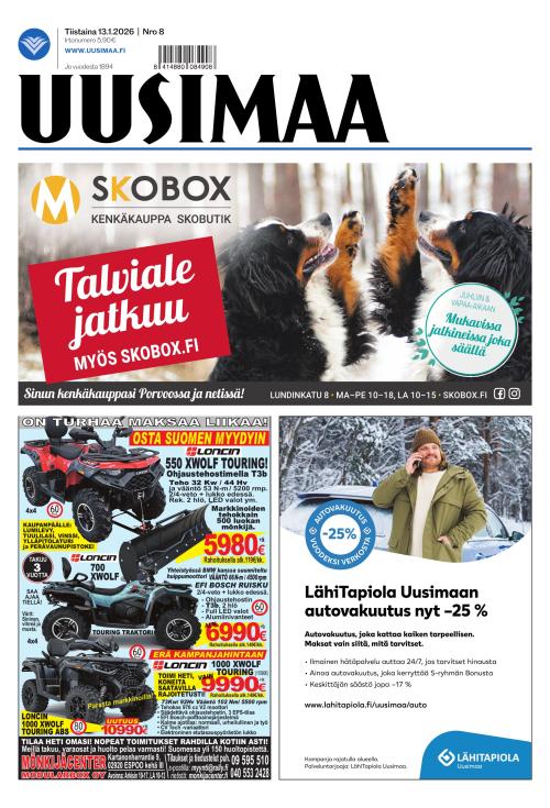 Uusimaa 13.1.2026