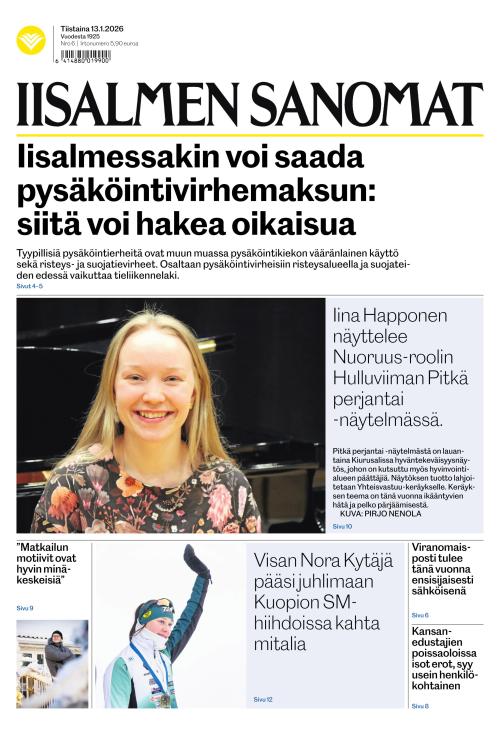 Iisalmen Sanomat 13.1.2026