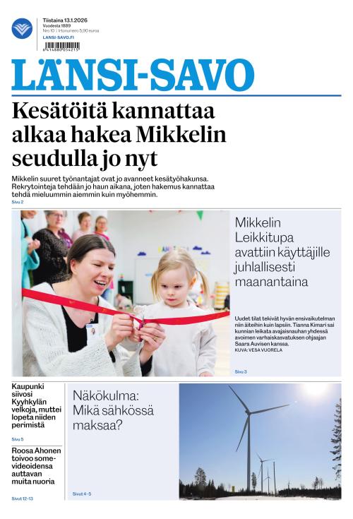 Länsi-Savo 13.1.2026