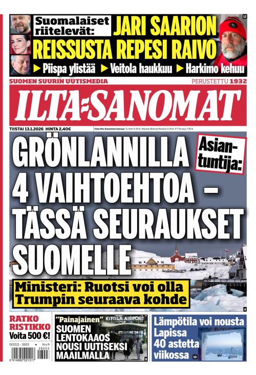 Ilta-Sanomat 13.1.2026