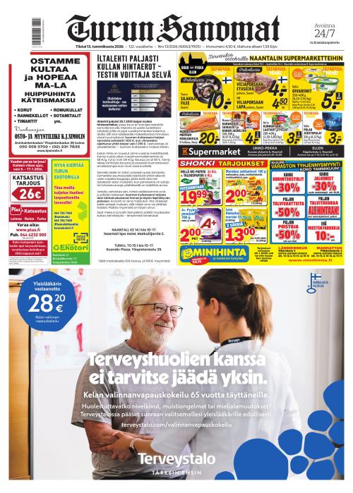 Turun Sanomat 13.1.2026