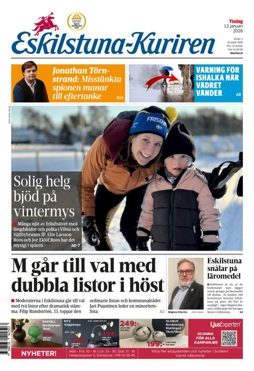 Eskilstuna-Kuriren 13.1.2026