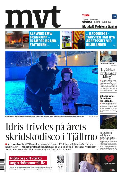 Motala Vadstena Tidning 13.1.2026
