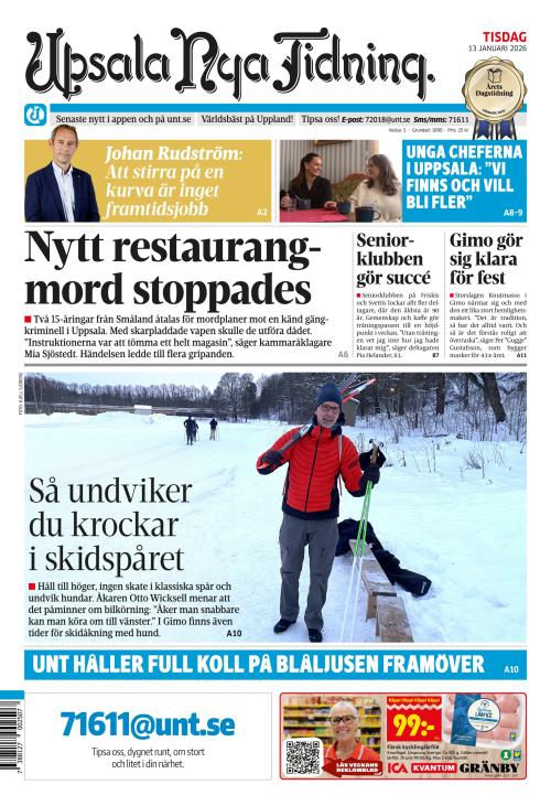 Upsala Nya Tidning 13.1.2026
