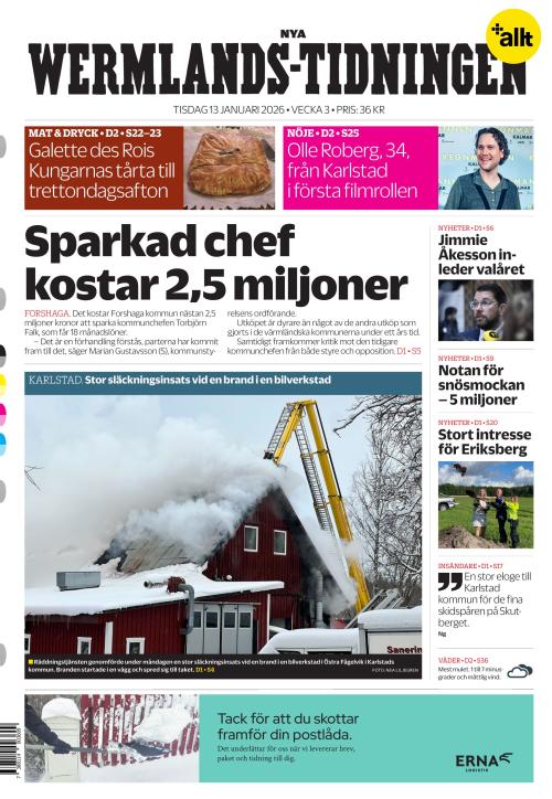 Nya Wermlands-Tidningen 13.1.2026