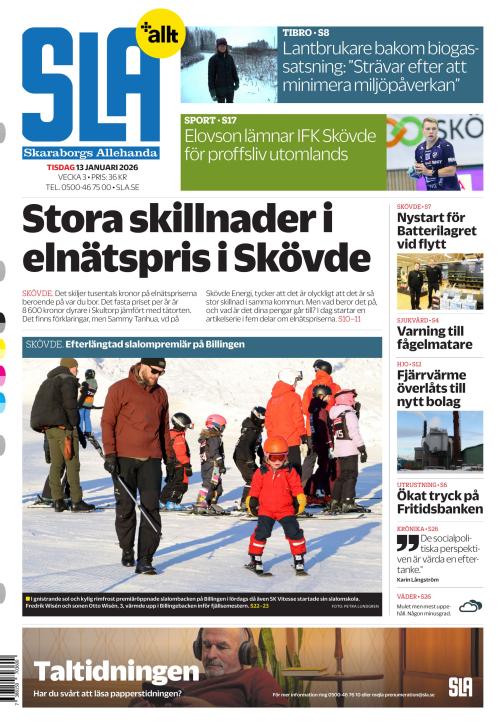 Skaraborgs Allehanda 13.1.2026