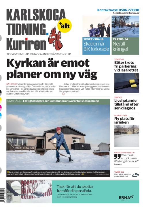 Karlskoga Tidning-Kuriren 13.1.2026
