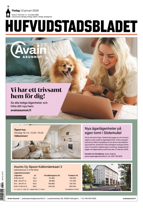 Hufvudstadsbladet 13.1.2026